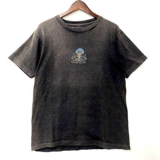 【現状渡し品】【メンズ】  OLD STUSSY オールド ステューシー USA製 アメリカ製 紺タグ 90s DRAGON SS TEE ドラゴンショートスリーブＴシャツ 142-250302-ya-07-izu サイズ：M カラー：グレー 万代Net店