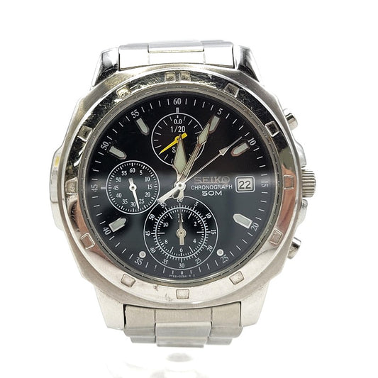 【中古品】【メンズ/レディース】 SEIKO セイコー 7T92-0CA0 クォーツ 腕時計 198-250227-as-33-izu カラー：シルバー 万代Net店