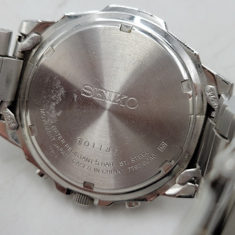 【中古品】【メンズ/レディース】 SEIKO セイコー 7T92-0CA0 クォーツ 腕時計 198-250227-as-33-izu カラー：シルバー 万代Net店