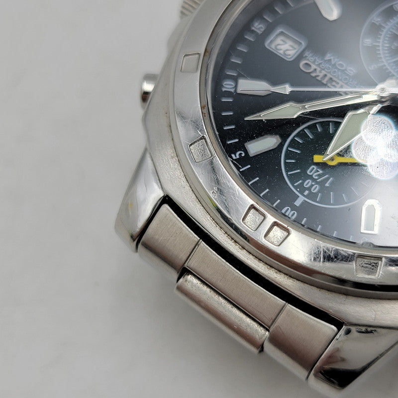 【中古品】【メンズ/レディース】 SEIKO セイコー 7T92-0CA0 クォーツ 腕時計 198-250227-as-33-izu カラー：シルバー 万代Net店