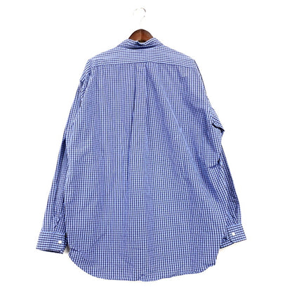 【中古品】【メンズ】 RALPH LAUREN ラルフローレン 90S BLAKE LS BD CHECK SHIRT ブレイク ロングスリーブ ボタンダウン チェックシャツ 長袖 トップス 146-250301-as-27-izu サイズ：XL カラー：ブルー系 万代Net店