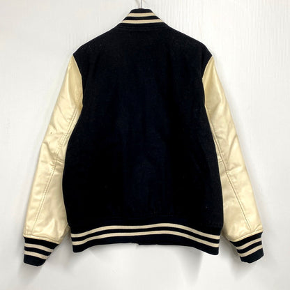 【現状渡し品】【メンズ】 STUSSY ステューシー HOMEBOY VARSITY JACKET バーシティジャケット アウター 142-250225-as-05-izu サイズ：L カラー：ブラック×ホワイト 万代Net店