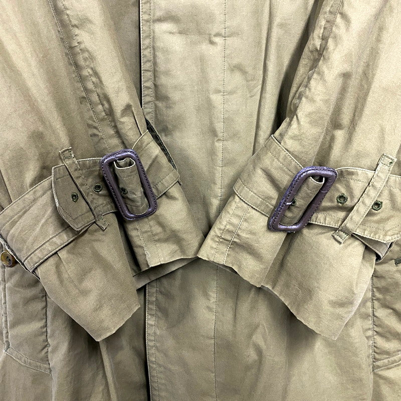 【中古品】【メンズ】 Burberrys バーバリーズ BELTED SOUTIEN COLLAR COAT ベルテッド ステンカラーコート 英国製 アウター 141-250225-as-08-izu カラー：グリーン系 万代Net店
