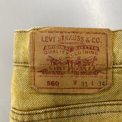 【中古品】【メンズ】 Levi's リーバイス 560-0970 刻印532 1993年製 USA製 90S 560 COLOR DENIM PANTS 90年代 560 カラーデニムパンツ ズボン ボトムス 157-250227-ma-19-izu サイズ：31×34 カラー：マスタード 万代Net店