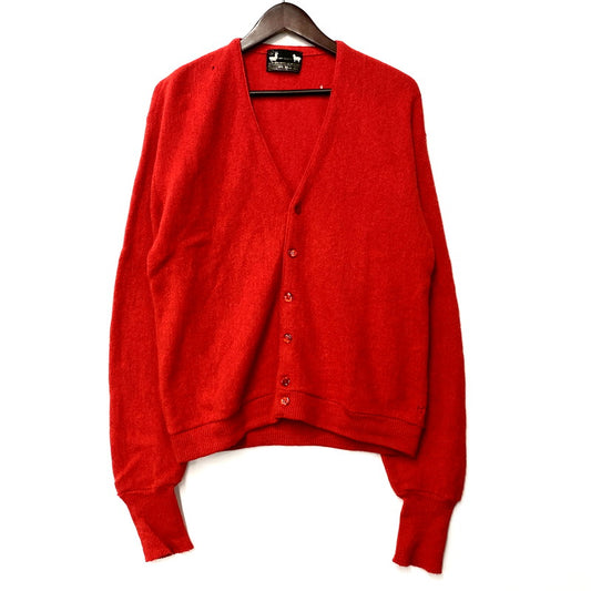 【現状渡し品】【メンズ】  SEARS シアーズ 70S ALPAKA WOOL CARDIGAN 70年代 アルパカウールカーディガン トップス 長袖 146-250302-ma-15-izu サイズ：L カラー：赤 万代Net店