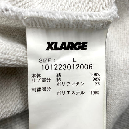 【中古品】【メンズ】 XLARGE エクストララージ 101223012006 TWO TONE BACKSIDE OG CREWNECK SWEAT ツートンバックサイドOGクルーネックスウェット トップス 長袖 142-250302-ma-18-izu サイズ：L カラー：ライトグレー 万代Net店