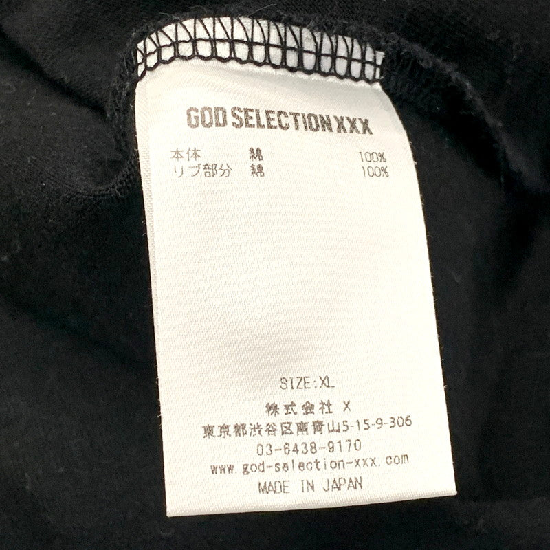 【中古品】【メンズ】  GOD SELECTION XXX ゴッドセレクショントリプルエックス LEONARDO DICAPRIO TEE 半袖Tシャツ トップス 142-250301-as-34-izu サイズ：XL カラー：ブラック 万代Net店