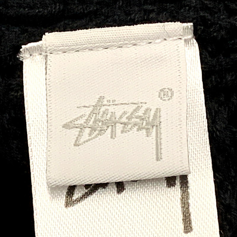 【中古品】【メンズ】 STUSSY ステューシー CROCHET SHIRT クロシェ シャツ ニット 半袖 トップス 142-250301-as-39-izu サイズ：M カラー：ブラック 万代Net店