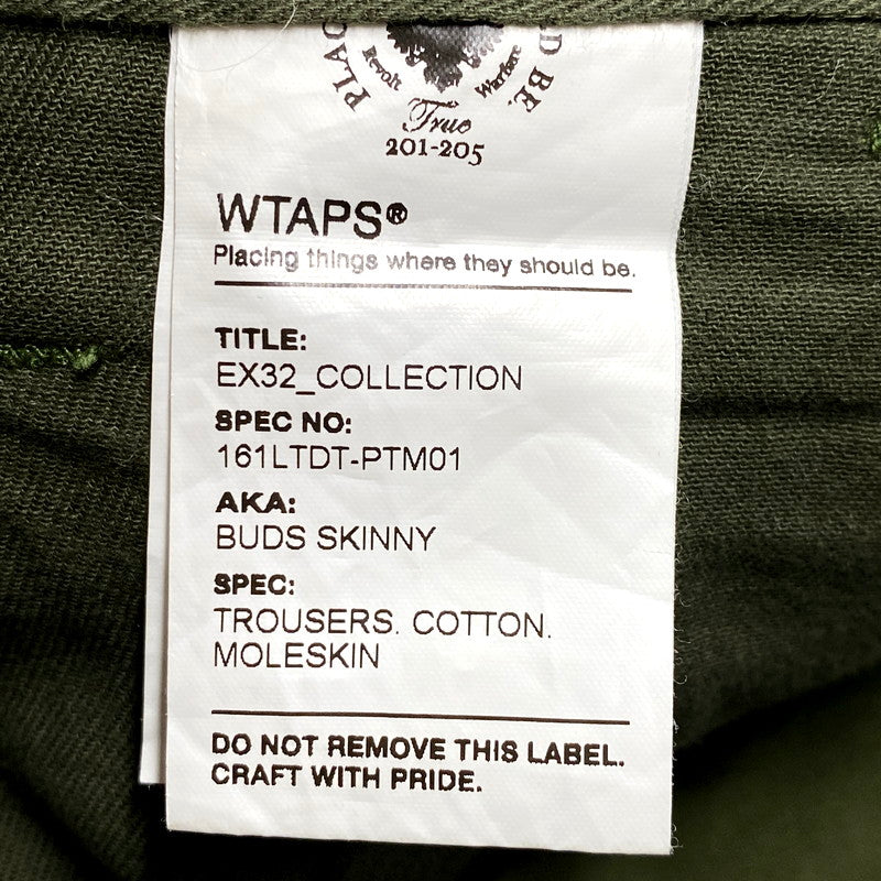 【中古品】【メンズ】 WTAPS ダブルタップス 161LTDT-PTM01 BUDS SKINNY PANTS バッズ スキニーパンツ ズボン ボトムス 153-250302-ma-05-izu サイズ：1 カラー：カーキ 万代Net店