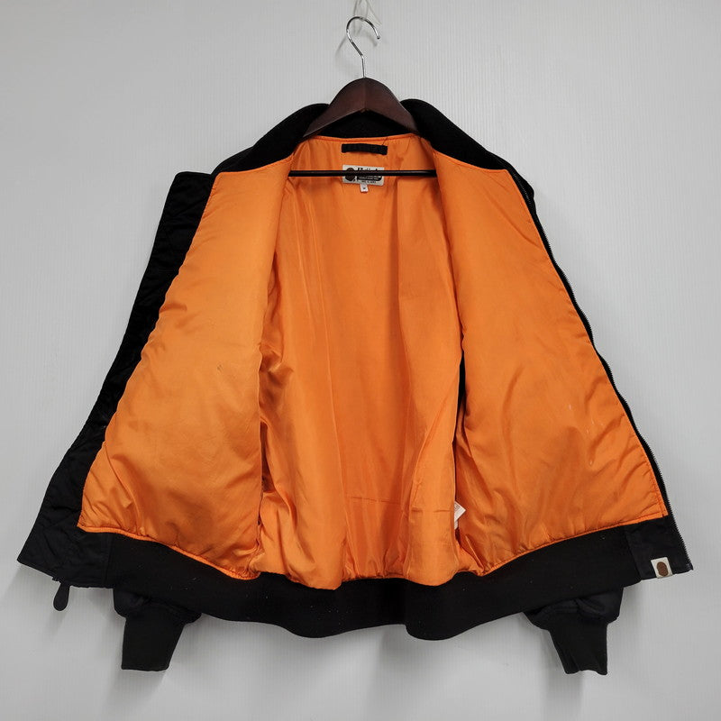 【現状渡し品】【メンズ】 A BATHING APE アベイシングエイプ MA-1 BOMBER JACKET 001GDJ201001H ボンバージャケット アウター 142-250227-as-01-izu サイズ：M カラー：ブラック 万代Net店