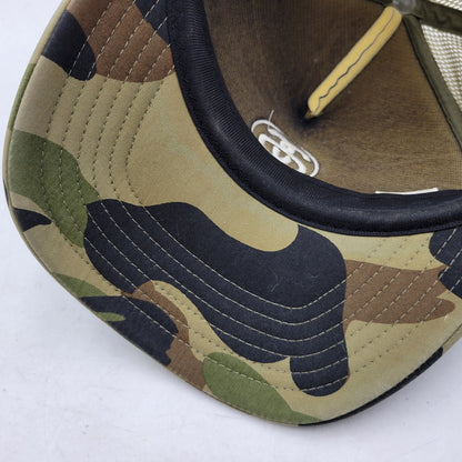 【中古品】【メンズ/レディース】 STUSSY ステューシー × A BATHING APE アベイシングエイプ SS LINK CAMO MESH CAP SSリンク カモ メッシュ キャップ 帽子 185-250227-as-15-izu サイズ：F カラー：マルチカラー 万代Net店