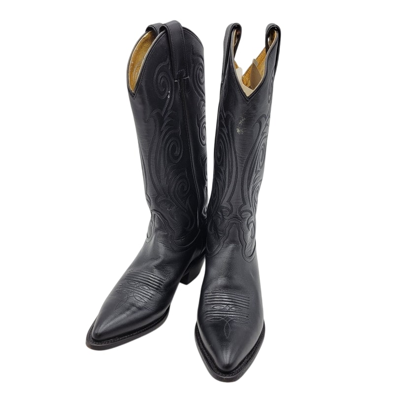 【中古品】【レディース】  TONY LAMA トニーラマ COWBOY BOOTS 1974 カウボーイ ブーツ メキシコ製 シューズ 靴 167-250227-as-14-izu サイズ：6 カラー：ブラック 万代Net店