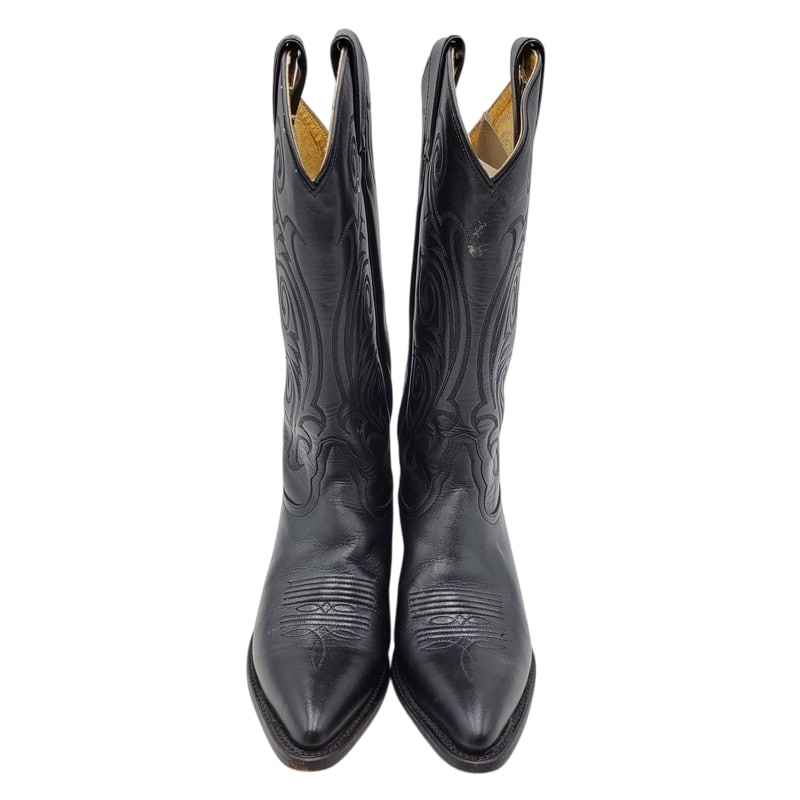 【中古品】【レディース】  TONY LAMA トニーラマ COWBOY BOOTS 1974 カウボーイ ブーツ メキシコ製 シューズ 靴 167-250227-as-14-izu サイズ：6 カラー：ブラック 万代Net店