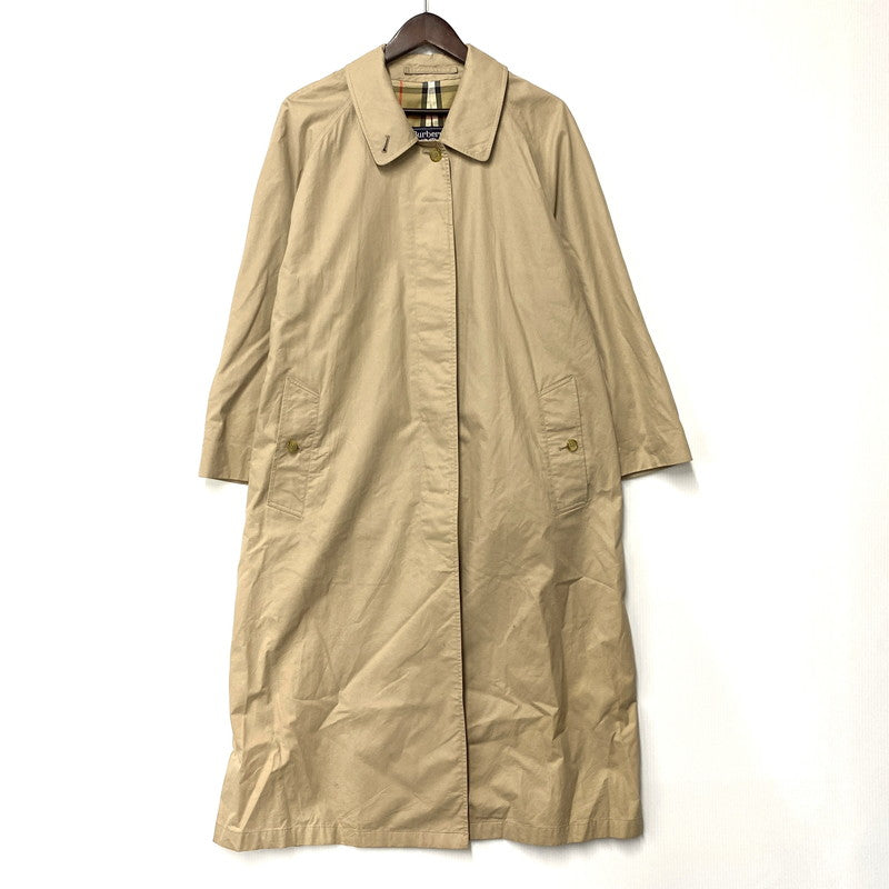 【中古品】【レディース】 Burberrys バーバリーズ SOUTIEN COLLAR COAT E68253 ステンカラーコート 英国製 アウター 168-250227-as-30-izu カラー：ベージュ 万代Net店