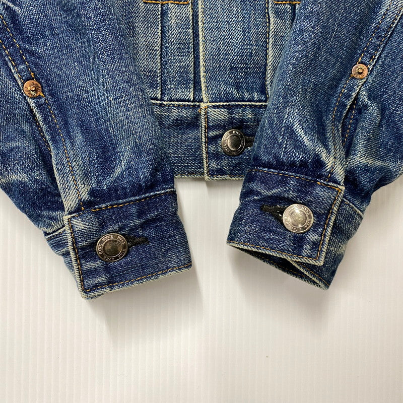 【中古品】【レディース】 HYKE ハイク TYPE 2ND DENIM JACKET 日本製 デニムジャケット アウター 168-250227-as-24-izu サイズ：1 カラー：インディゴ 万代Net店