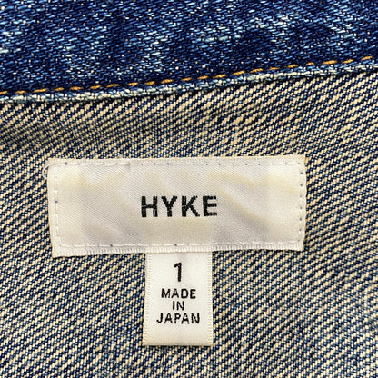 【中古品】【レディース】 HYKE ハイク TYPE 2ND DENIM JACKET 日本製 デニムジャケット アウター 168-250227-as-24-izu サイズ：1 カラー：インディゴ 万代Net店