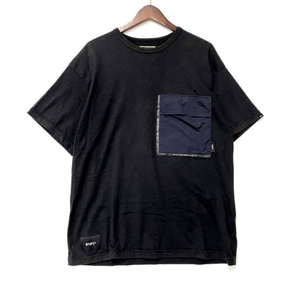 【中古品】【メンズ】 WTAPS ダブルタップス 231ATDT-CSM01S 23SS CONTAIN SS CTPL.GPS コンテイン ショートスリーブ トップス Tシャツ 半袖 142-250302-ma-04-izu サイズ：02 カラー：BLACK 万代Net店