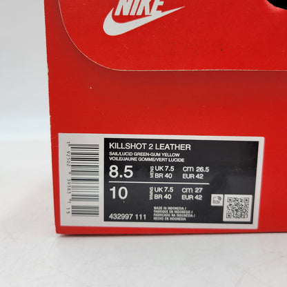 【中古品】【メンズ】 NIKE ナイキ × J.CREW ジェイクルー KILLSHOT 2 LEATHER 432997-111 キルショット 2 レザー スニーカー シューズ 靴 160-250227-as-38-izu サイズ：26.5cm カラー：SAIL/LUCID GREEN/GUM YELLOW 万代Net店