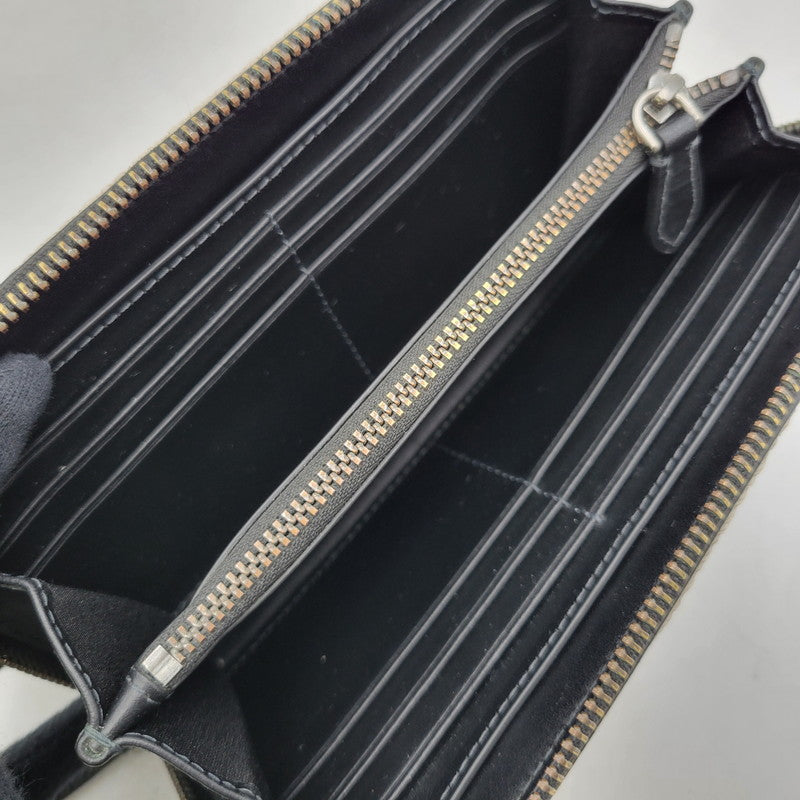 【現状渡し品】【メンズ/レディース】 BURBERRY バーバリー チャコールチェック ラウンドファスナー 長財布 ウォレット 181-250227-as-16-izu カラー：ブラック系 万代Net店