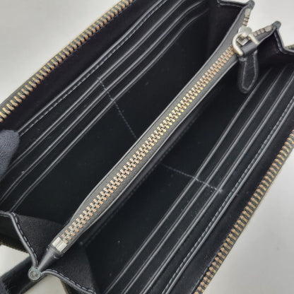 【現状渡し品】【メンズ/レディース】 BURBERRY バーバリー チャコールチェック ラウンドファスナー 長財布 ウォレット 181-250227-as-16-izu カラー：ブラック系 万代Net店