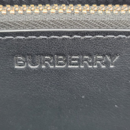【現状渡し品】【メンズ/レディース】 BURBERRY バーバリー チャコールチェック ラウンドファスナー 長財布 ウォレット 181-250227-as-16-izu カラー：ブラック系 万代Net店