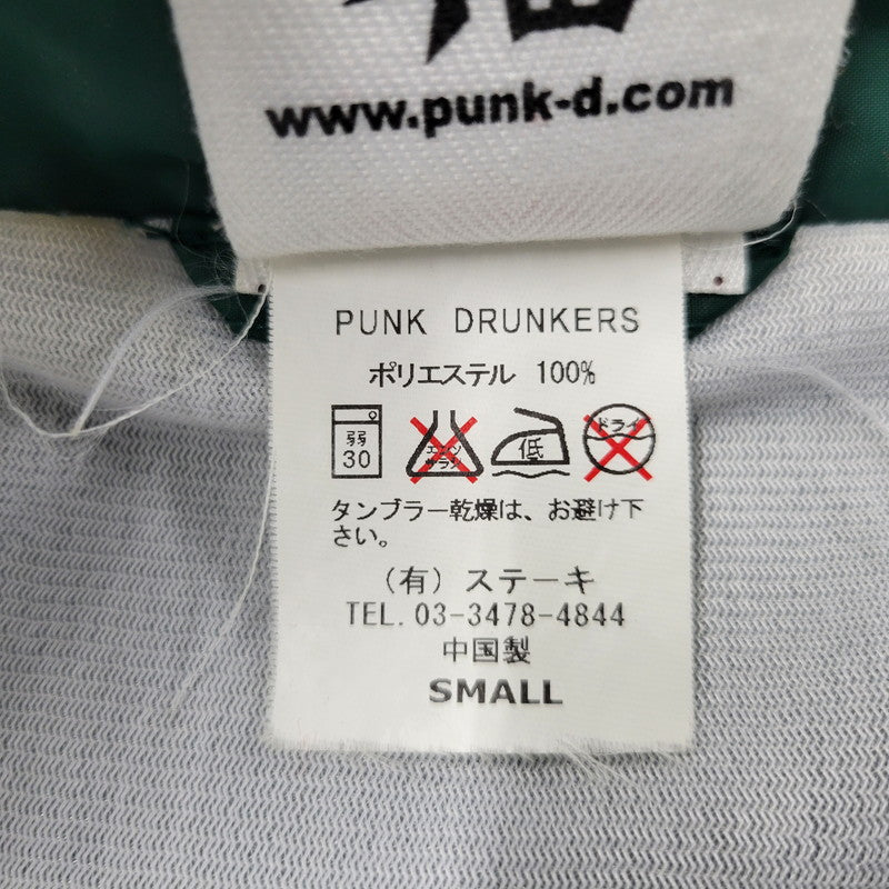 【中古品】【メンズ】 PUNK DRUNKERS パンクドランカーズ COACH JACKET コーチジャケット プリント アウター 142-250302-ay-19-izu サイズ：S カラー：グリーン 万代Net店