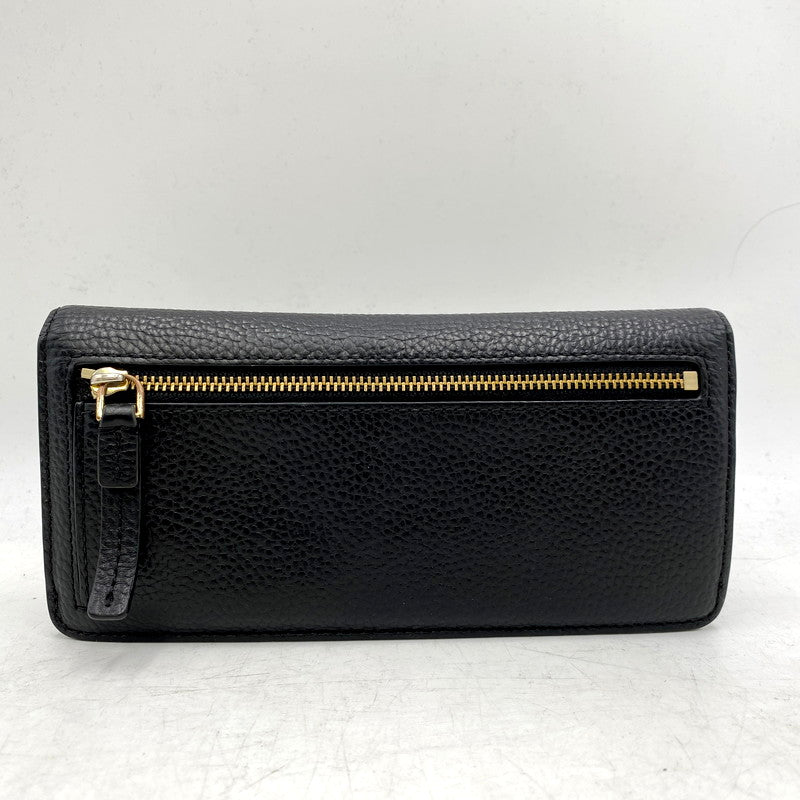 【中古品】【メンズ/レディース】 MARC JACOBS マークジェイコブス M0017142 001 二つ折り長財布 ロングウォレット 200-250228-ma-16-izu カラー：黒 万代Net店