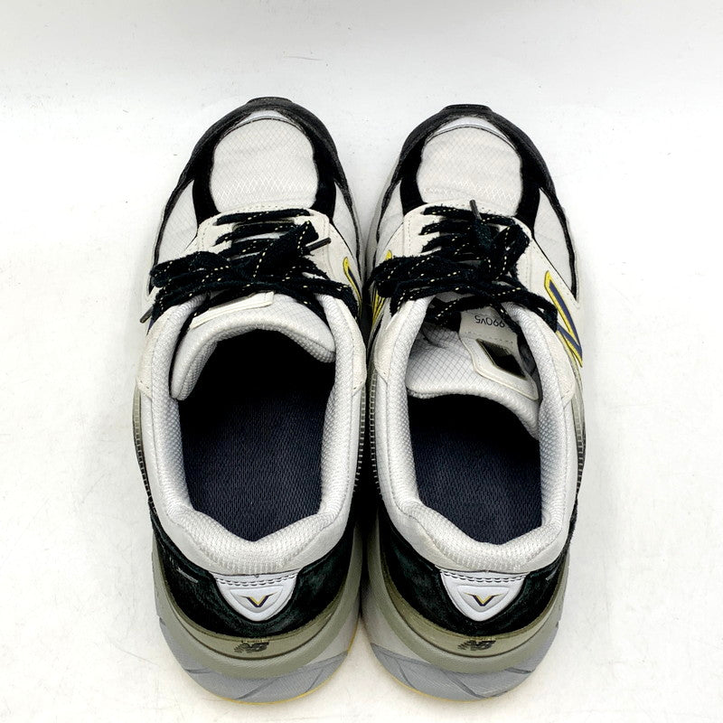 【中古品】【メンズ】 NEW BALANCE ニューバランス M990SB5 USA製 990V5 靴 スニーカー シューズ 162-250228-ma-12-izu サイズ：不明 カラー：SILVER BLACK YELLOW 万代Net店