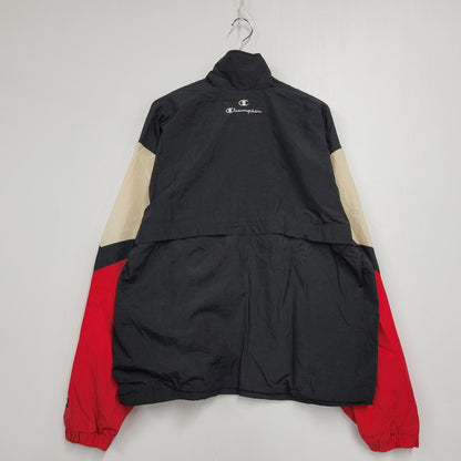 【中古品】【メンズ】 Champion チャンピオン 90S NYLON JACKET ナイロンジャケット ロゴ 刺繍 アウター 146-250302-ay-18-izu サイズ：L カラー：マルチ 万代Net店