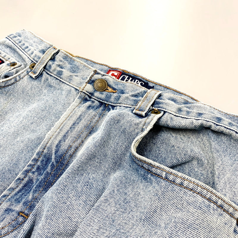 【中古品】【メンズ】  CHAPS RALPH LAUREN チャップス ラルフローレン メキシコ製 90S DENIM PANTS 90年代 デニムパンツ ズボン ボトムス 157-250304-ma-17-izu サイズ：W34 カラー：ライトインディゴ 万代Net店