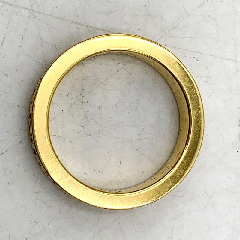 【中古品】【メンズ】 VERSACE ヴェルサーチ DG55941S GREEK FLAT BAND RING グリーク フラットバンドリング  182-250228-ma-13-izu サイズ：22.5号 カラー：ゴールド 22.5号 万代Net店