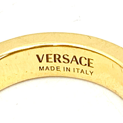 【中古品】【メンズ】 VERSACE ヴェルサーチ DG55941S GREEK FLAT BAND RING グリーク フラットバンドリング  182-250228-ma-13-izu サイズ：22.5号 カラー：ゴールド 22.5号 万代Net店