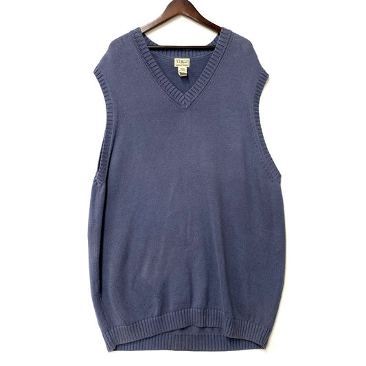 【中古品】【メンズ】 KNIT VEST ニットベスト トップス 146-250728-as-02-izu サイズ：XXL カラー：ブルー系 万代Net店