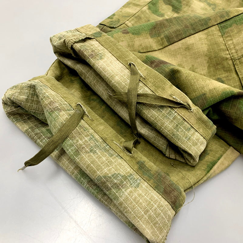 【中古品】【メンズ】  US ARMY アメリカ軍 ユーエスアーミー A-TACS FG BDU TROUSERS バトルドレスユニフォーム トラウザー ズボン ボトムス 157-250304-ma-18-izu サイズ：L カラー：緑系マルチ 万代Net店