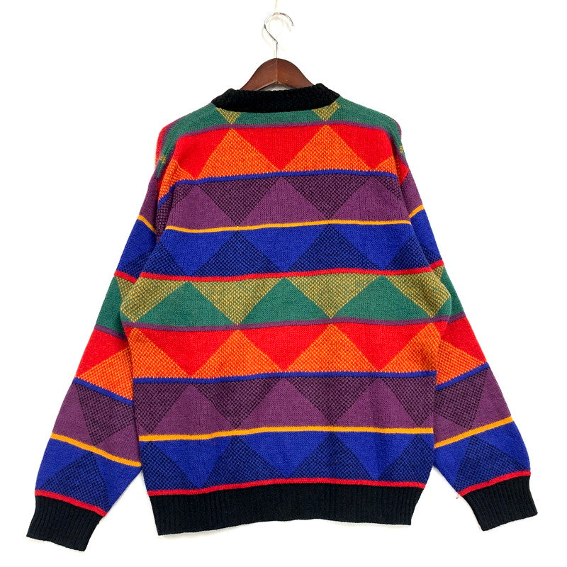 【中古品】【メンズ】  COLORE コロレ 80S-90S KNIT SWEATER ニットセ－タ－ トップス 長袖 146-250302-ya-02-izu サイズ：不明 カラー：マルチカラー 万代Net店