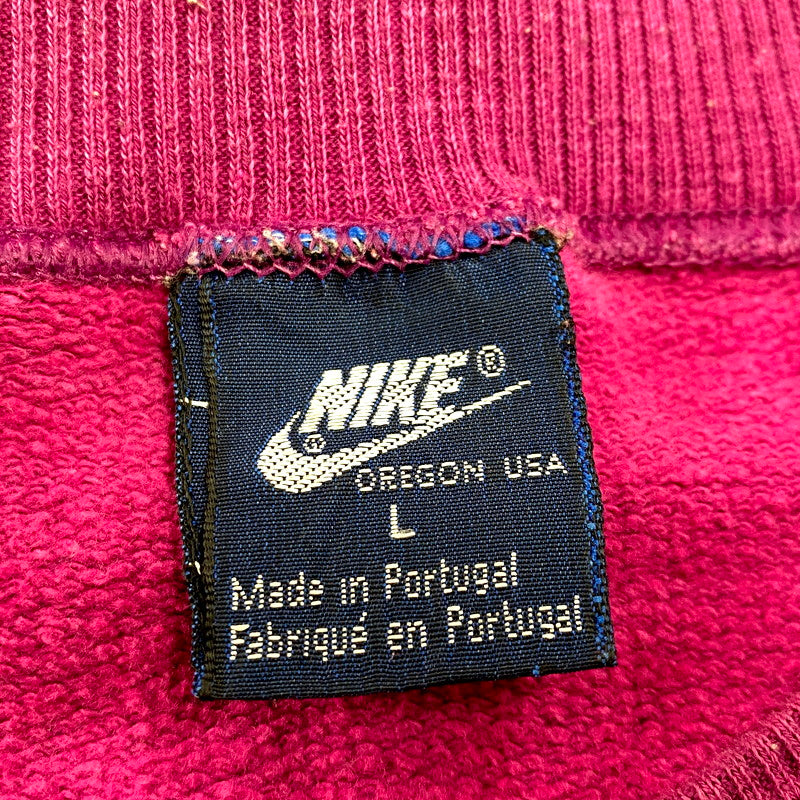 【中古品】【メンズ】 NIKE ナイキ 紺タグ ポルトガル製 80S SWEATSHIRT 80年代 スウェットシャツ トップス 長袖 146-250305-ma-02-izu サイズ：L カラー：紫系 万代Net店