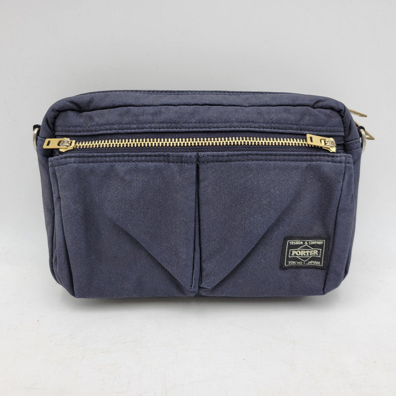 【中古品】【メンズ/レディース】 PORTER ポーター DRAFT SHOULDER BAG ドラフト ショルダーバッグ カバン 鞄 188-250303-as-25-izu カラー：ネイビー 万代Net店