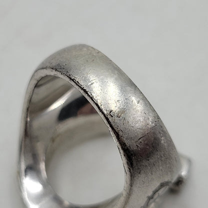 【中古品】【メンズ/レディース】 AVALANCHE アヴァランチ 925 HORSESHOE STONE RING ホースシュー ストーン リング 指輪 アクセサリー 192-250303-as-20-izu カラー：シルバー 万代Net店