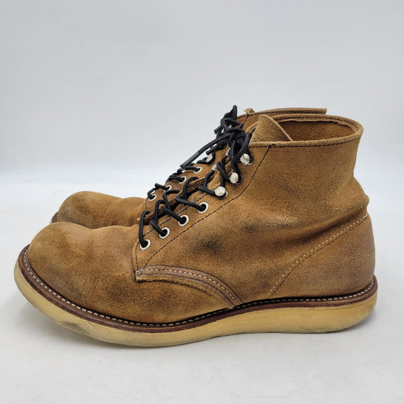 【現状渡し品】【メンズ】 RED WING レッドウィング 8181 HOWTHORNE PLAIN TOE CLASSIC ROUND TOE BOOTS クラシック ラウンドトゥ ブーツ USA製 2009年製 シューズ 靴 164-250302-ay-09-izu サイズ：US9.5 カラー：ブラウン 万代Net店