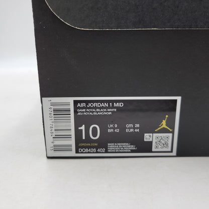 【中古美品】【メンズ】 NIKE ナイキ AIR JORDAN 1 MID DQ8426-402 エアジョーダン1 ミッド スニーカー シューズ 靴 160-250303-as-16-izu サイズ：28cm カラー：GAME ROYAL/BLACK-WHITE 万代Net店