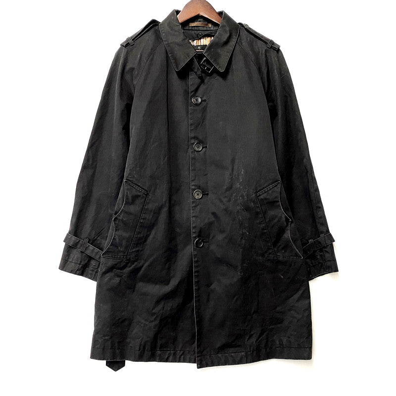 【中古品】【メンズ】 PAUL SMITH ポールスミス 273300 WOOL LINER TRENCH COAT ウールライナートレンチコート アウター 長袖 141-250304-ma-05-izu サイズ：L カラー：黒 万代Net店