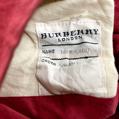 【現状渡し品】【メンズ】 Burberrys バーバリーズ 英国製 OILED COAT オイルドコート アウター 長袖 141-250304-ma-06-izu サイズ：不明 カラー：赤系 万代Net店