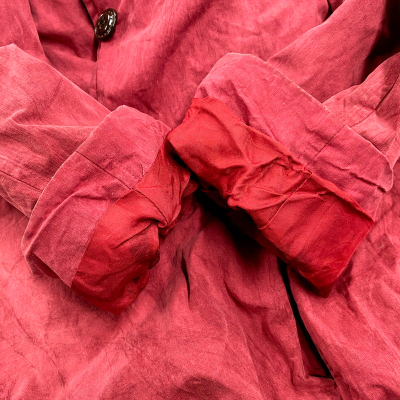 【現状渡し品】【メンズ】 Burberrys バーバリーズ 英国製 OILED COAT オイルドコート アウター 長袖 141-250304-ma-06-izu サイズ：不明 カラー：赤系 万代Net店