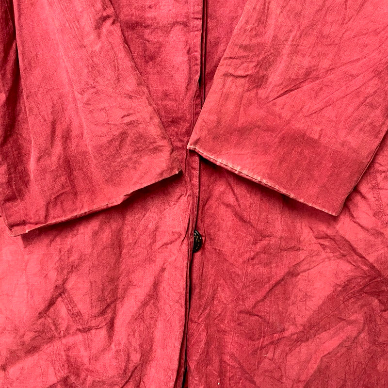 【現状渡し品】【メンズ】 Burberrys バーバリーズ 英国製 OILED COAT オイルドコート アウター 長袖 141-250304-ma-06-izu サイズ：不明 カラー：赤系 万代Net店