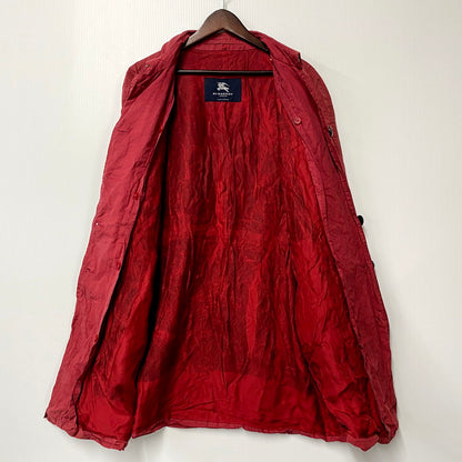 【現状渡し品】【メンズ】 Burberrys バーバリーズ 英国製 OILED COAT オイルドコート アウター 長袖 141-250304-ma-06-izu サイズ：不明 カラー：赤系 万代Net店