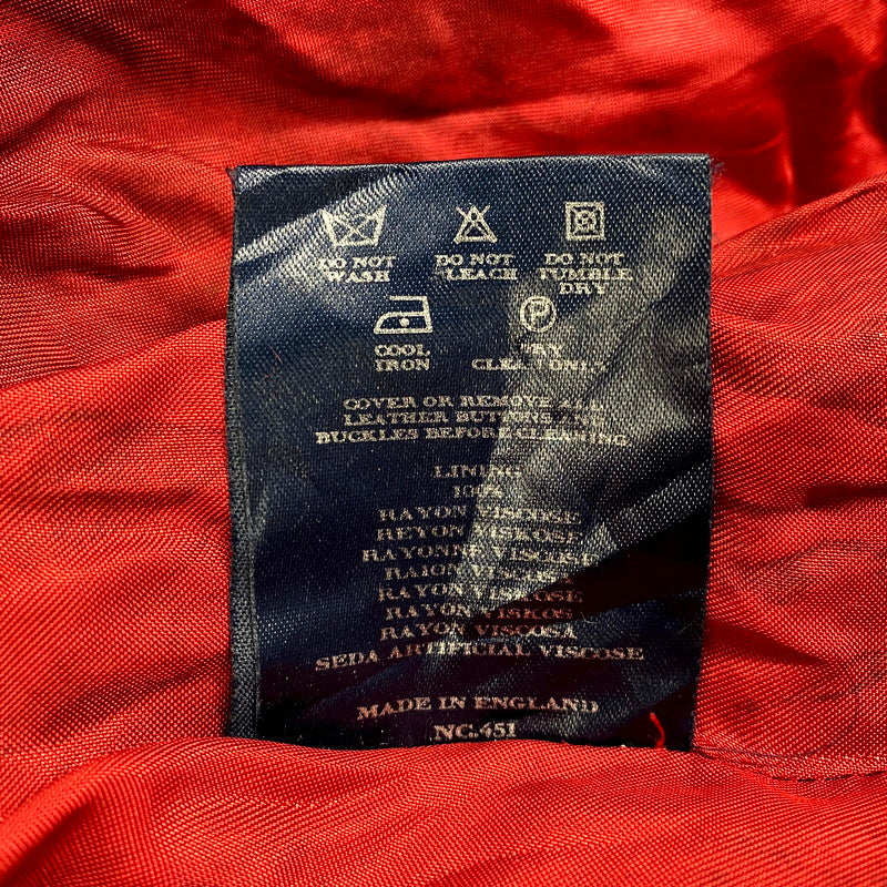 【現状渡し品】【メンズ】 Burberrys バーバリーズ 英国製 OILED COAT オイルドコート アウター 長袖 141-250304-ma-06-izu サイズ：不明 カラー：赤系 万代Net店