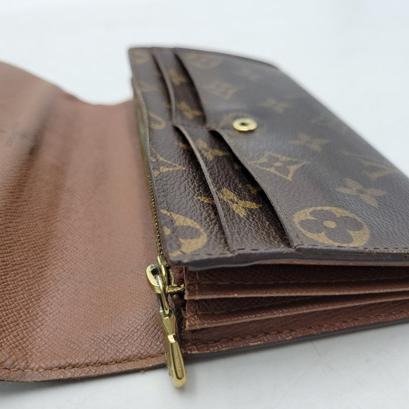 【現状渡し品】【メンズ/レディース】 LOUIS VUITTON ルイ・ヴィトン M61734 モノグラム ポルトフオイユ サラ 長財布 ウォレット 179-250304-as-29-izu カラー：ブラウン 万代Net店