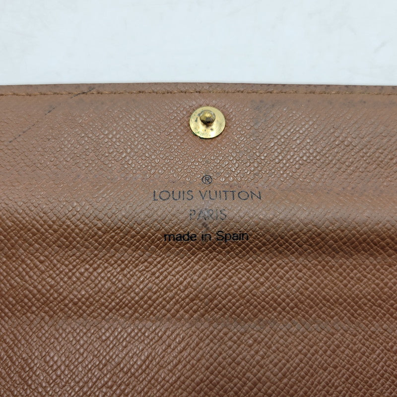 【現状渡し品】【メンズ/レディース】 LOUIS VUITTON ルイ・ヴィトン M61734 モノグラム ポルトフオイユ サラ 長財布 ウォレット 179-250304-as-29-izu カラー：ブラウン 万代Net店