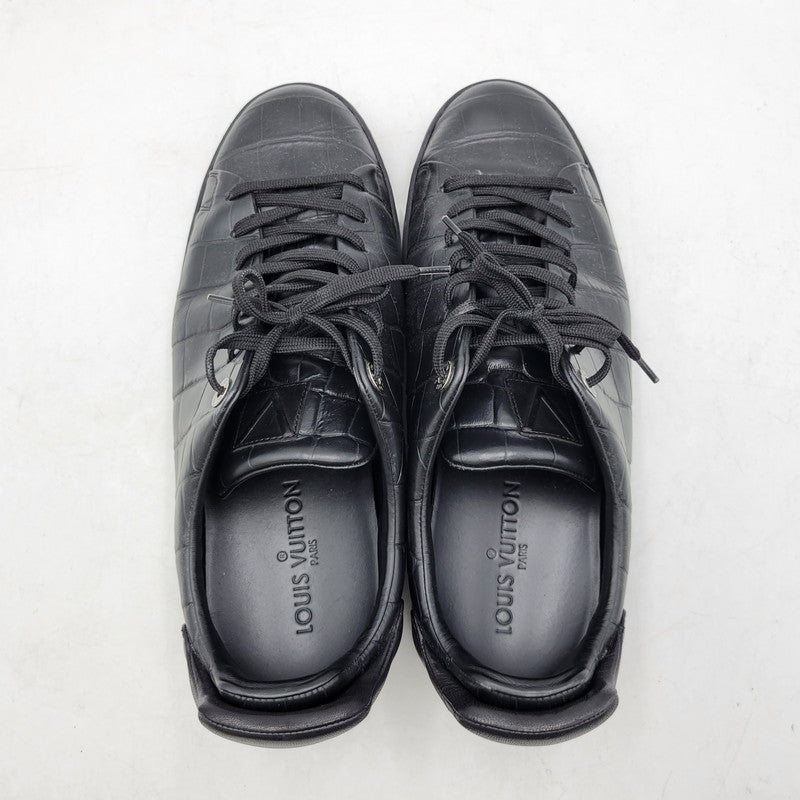 【中古品】【メンズ】 LOUIS VUITTON ルイ・ヴィトン LOW CUT SNEAKER MS0135 ローカットスニーカー シューズ 靴 179-250302-ay-11-izu サイズ：8 カラー：ブラック 万代Net店