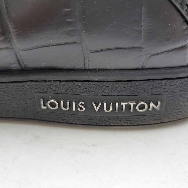 【中古品】【メンズ】 LOUIS VUITTON ルイ・ヴィトン LOW CUT SNEAKER MS0135 ローカットスニーカー シューズ 靴 179-250302-ay-11-izu サイズ：8 カラー：ブラック 万代Net店